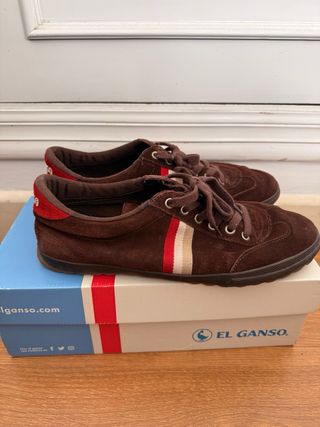 Zapatillas El Ganso Marrones Suede