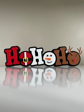 Cartel Navideño HO HO HO