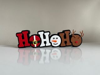 Cartel Navideño HO HO HO