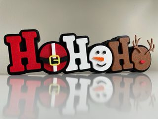 Cartel Navideño HO HO HO