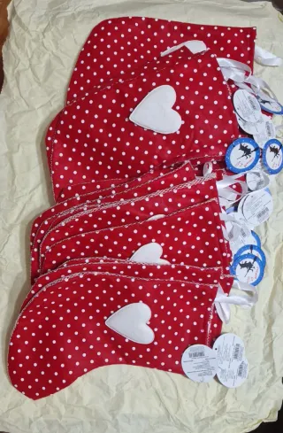 Calze natalizie set 20 pezzi 13x28 cm