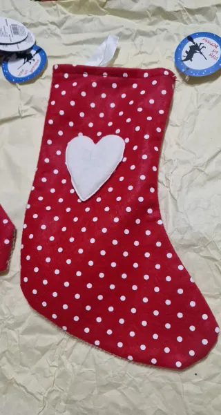 Calze natalizie set 20 pezzi 13x28 cm