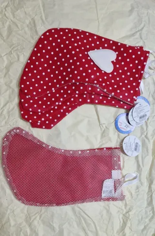 Calze natalizie set 20 pezzi 13x28 cm