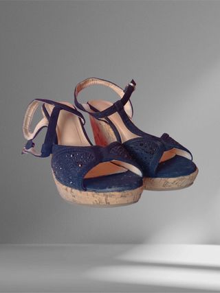 Sandali Zeppa Neri Tg 39