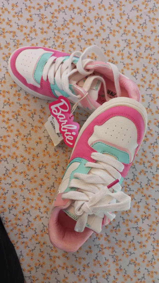 Zapatillas Barbie Pink Teal White talla 33