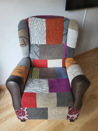 Butaca patchwork multicolor