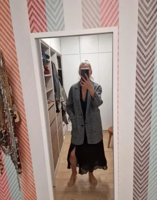 Vestido Zara Negro Transparente