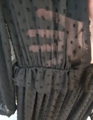 Vestido Zara Negro Transparente