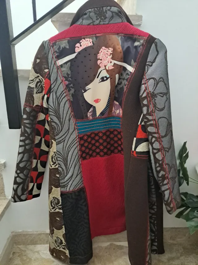 Abrigo Patchwork Diseño Geisha