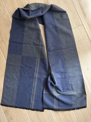 Sciarpa 50% Cotone 50% Viscosa Blu/Grigio