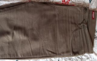 Pantalón Carrera Jeans Marrón Talla L