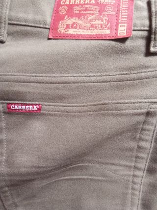 Pantalón Carrera Jeans Marrón Talla L
