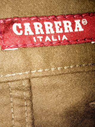 Pantalón Carrera Jeans Marrón Talla L