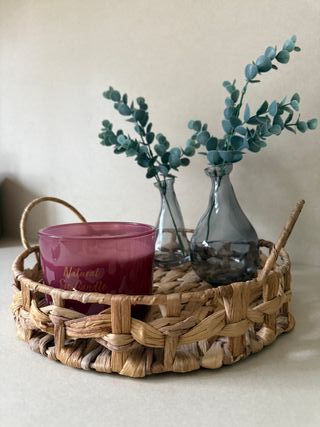 Bandeja Mimbre Circular