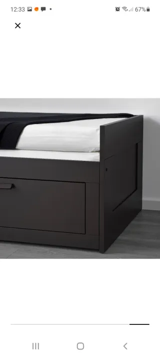Brimnes Cama Diván Ikea 1 Plaza se cambia a 2plaza
