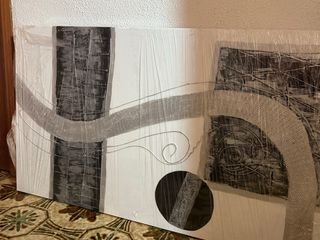 Cuadro moderno pintado a mano