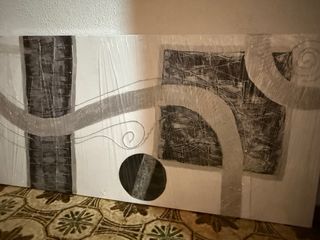 Cuadro moderno pintado a mano