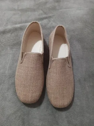 Zapatillas casuales beige hombre