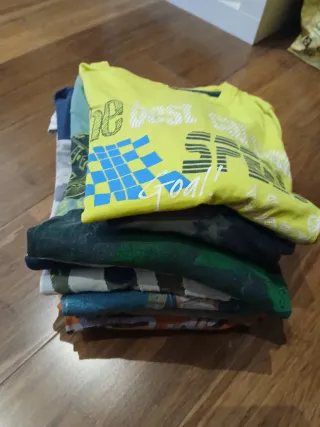 Pack 10 Camisetas Manga Larga Niño 7- 8 años