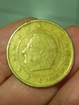 Moneda 50 céntimos Bélgica 1999 Rey Alberto II