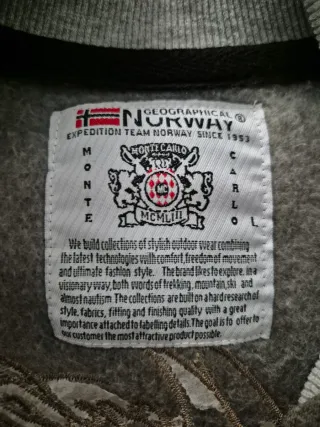 Sudadera Geographical Norway cremallera