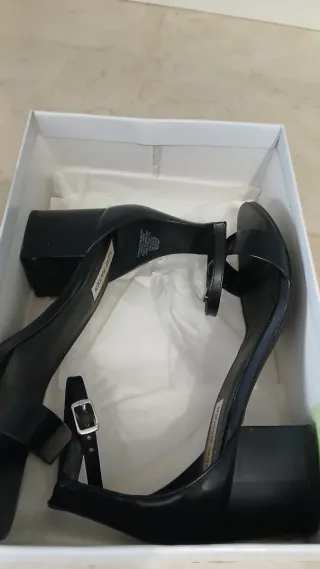 Sandalias Steve Madden Piel Negras Talla 40