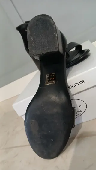 Sandalias Steve Madden Piel Negras Talla 40