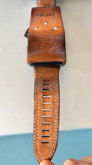 Reloj Police M. Glory Piel Negra