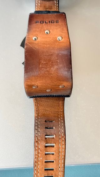 Reloj Police M. Glory Piel Negra