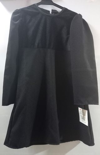 Vestido mantilla niña negro