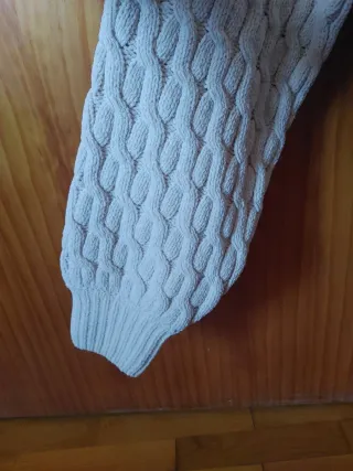 Jersey punto crema talla M