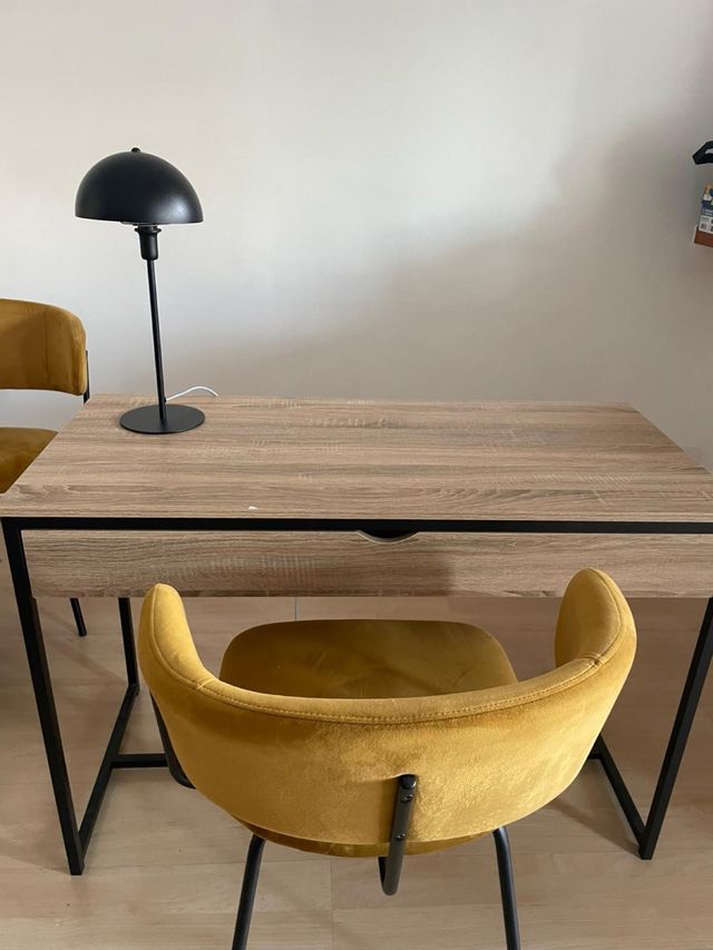 Escritorio moderno madera y metal