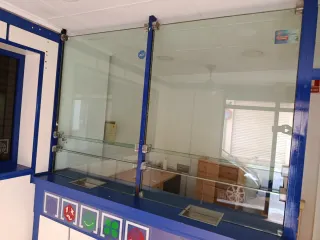 Cristal blindado para mostrador