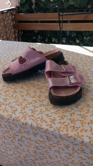 Sandalias rosas plataforma talla 32