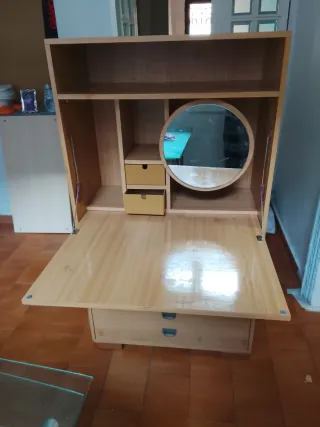 Mueble tocador con cajoneras