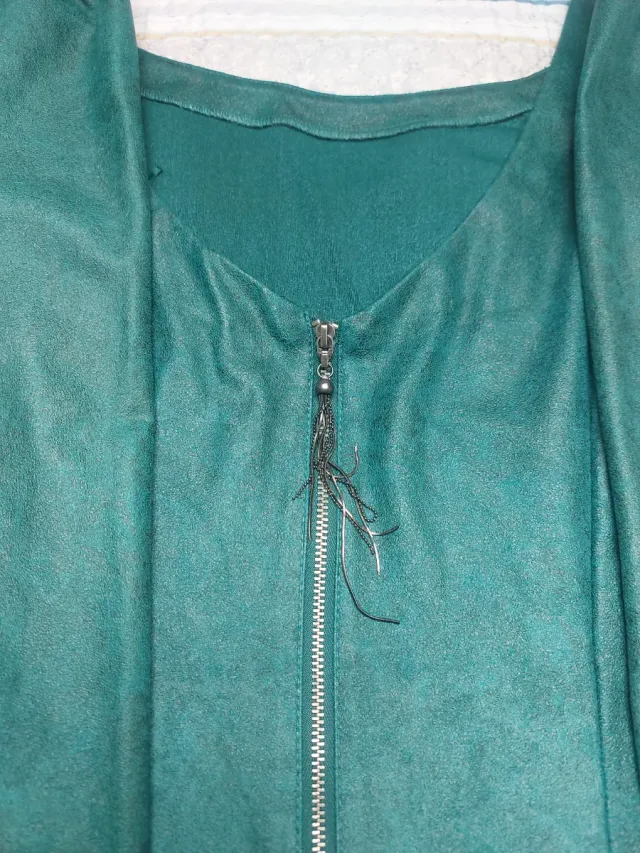 Vestido verde manga larga