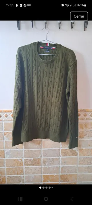 Jersey Tommy Hilfiger Verde Algodón