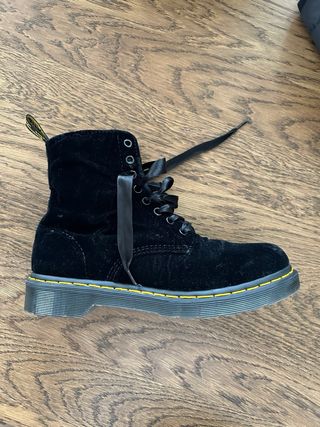 Botines Dr. Martens Talla 39 Terciopelo Negro