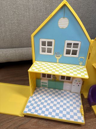 Casa Peppa Pig con figuras y muebles