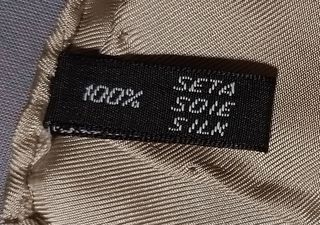 Foulard Celine seta beige e oro