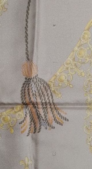 Foulard Celine seta beige e oro