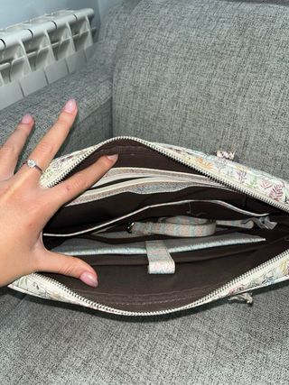 Bolso Maletín Parfois Flores Ordenador