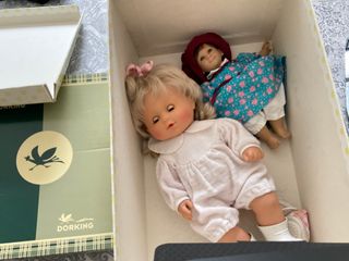 Muñecas vintage en caja