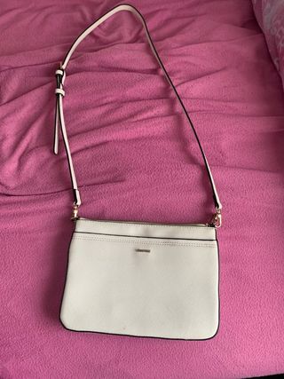 Bolso blanco bandolera mujer