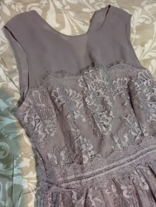 Vestido de fiesta gris/morado