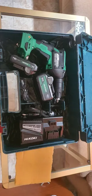 Taladro HIKOKI W 18 DA WAZ + Baterías 2Ah-5Ah Carg