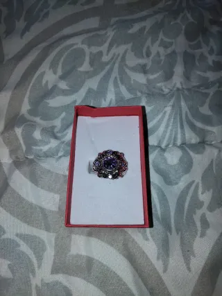 Anillo Plata Morado