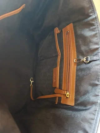 Bolso Michael Kors Grande Marrón y Blanco