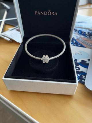 Pulsera Pandora rígida Copo de nieve