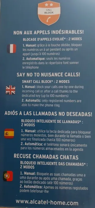 Telefono (fisso) Wireless Alcatel XL535 Nero